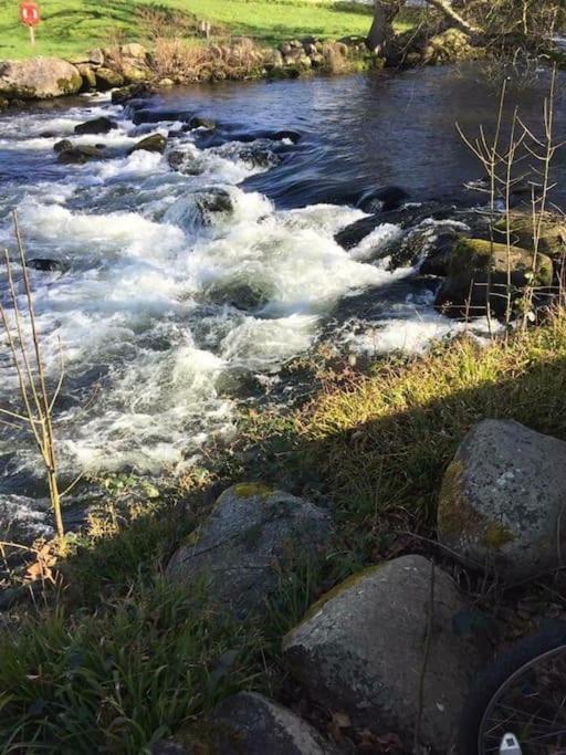 Stunning 3 Bed Riverside Cabin In Snowdonia Caeathro Exterior foto